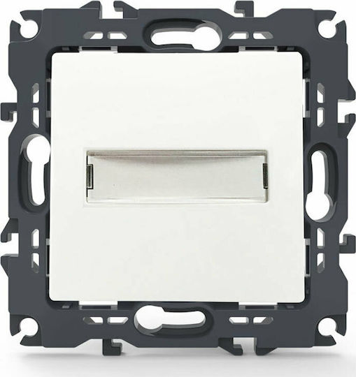 Aca Front Plate Wall Push Bell Button without Frame White 1000112101