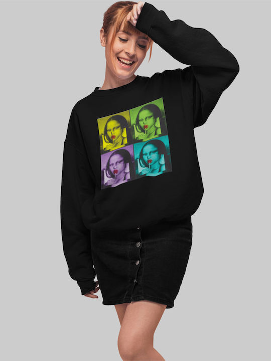 Mona Lisa Sweatshirt W - BLACK