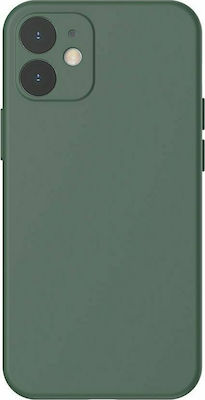 Baseus Liquid Silica Gel Silicone Back Cover Green (iPhone 12 / 12 Pro)