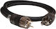 Taga Harmony Schuko - IEC C15 Cable 2m Μαύρο TPC-TS-2,0M