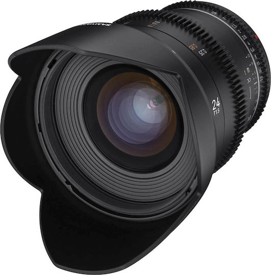 Samyang Cadru complet Obiectiv Foto 24mm T1.5 VDSLR MK2 Cine Fix pentru Montura Fujifilm X Black
