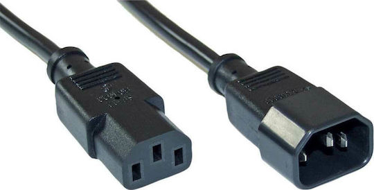 InLine IEC C13 - IEC C14 Cable 3m Μαύρο 16632B