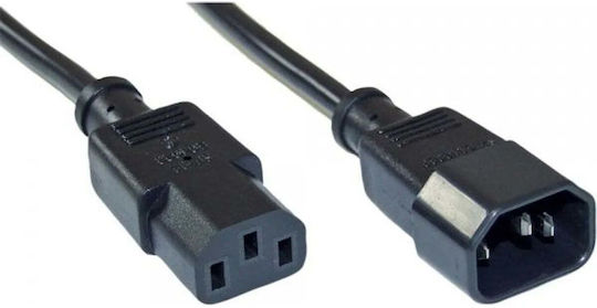 InLine IEC C13 - IEC C14 Cable 7m Μαύρο 16637
