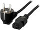 Equip Schuko - IEC C13 Кабел 1.8м Черен (112120)