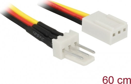 DeLock 3-Pin Fan - 3-Pin Fan Cable 0.6m Multicolour (85752)