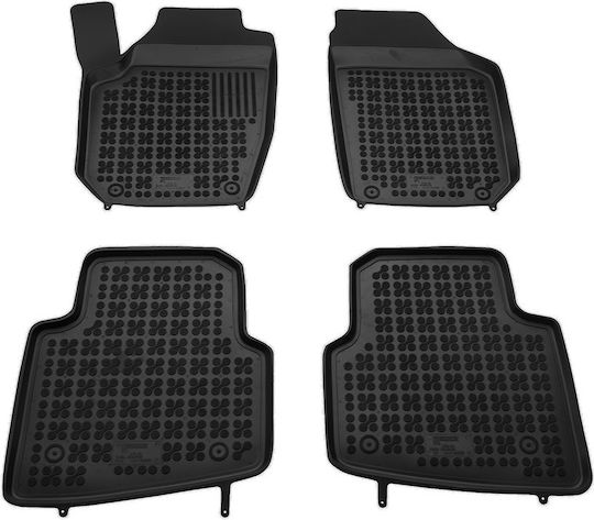 Rezaw Plast Set of Front and Rear Mats 4pcs Tray Type for Skoda Roomster 2006 Black