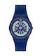 Swatch N-Igma Uhr mit Blau Kautschukarmband