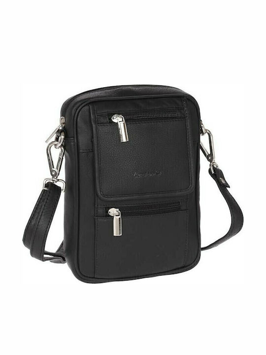 Leather Men's Bag Shoulder / Crossbody Black