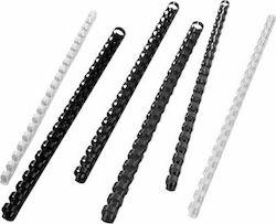Black Red Πλαστικό Σπιράλ Βιβλιοδεσίας Λευκό 12mm Black Red Πλαστικό Σπιράλ Βιβλιοδεσίας Λευκό 12mm