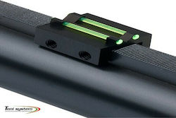 Toni System Πίσω Διπλό Σκοπευτικό με 1.5mm Οπτική Ινα & Ρίγα εως 8.1mm Πράσινο