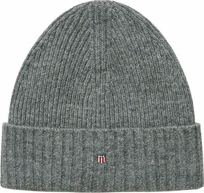 Beanie Beanie with Rib Knit in Gray color