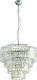 Eglo Agrigento Kronleuchter 7xE14 Ø48.5cm mit Kristallen Transparent 39514