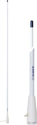 Eval Marine Antenna VHF Κεραία Fiberglass VHF για Σκάφος 156-162Mhz 1.5m