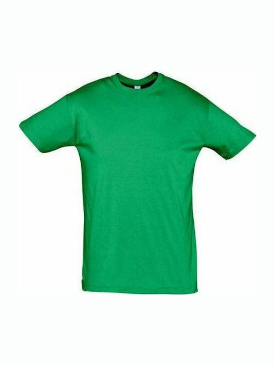 Sol's Regent Ανδρικό Διαφημιστικό T-shirt Κοντομάνικο Kelly green