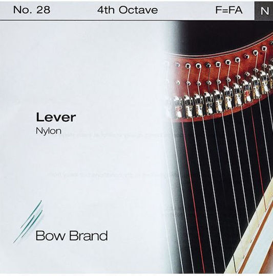 Bow Brand Coardă Simplă Nylon Harpă Pârghie Octava 4-a