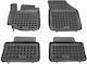 Rezaw Plast Set of Front and Rear Mats 4pcs Tray Type for Suzuki Alto 2008 Black