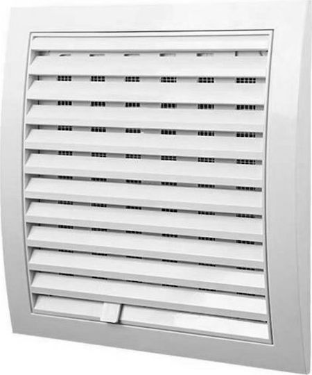 Europlast 101- Perdea de ventilație 19x19cm Pătrată cu plasă
