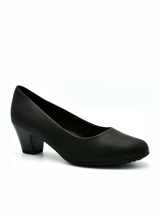 Piccadilly Leder Pumps mit Chunky mittelhohem A...