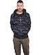 Splendid Herren Sweatshirt Jacke mit Kapuze und Taschen Schwarz