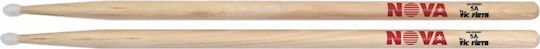 Vic Firth Hickory Палчици Барабани Nova Tip 2B с Форма на Връх Овален