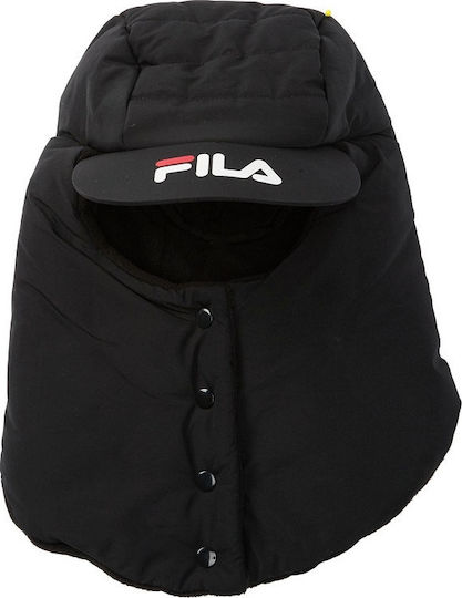 Quilted Puffer Balaclava Beanie Full Face Ανδρικός Σκούφος σε Μαύρο χρώμα