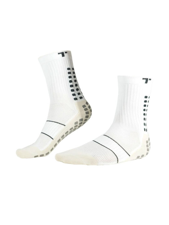 Trusox Thin Ποδοσφαιρικές Κάλτσες Λευκές/Μαύρες 1 Ζεύγος