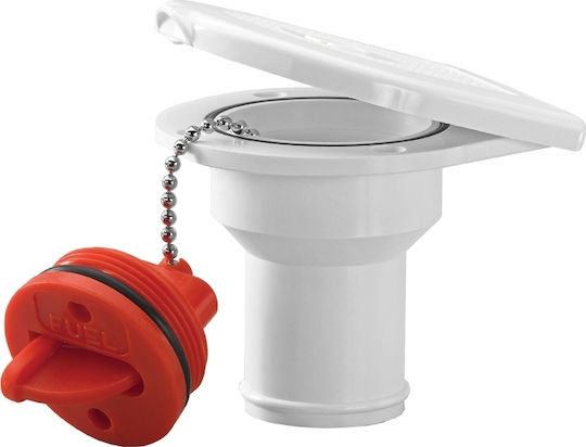 Lalizas Boat Hydraulic Spare Part Plastic Deck Filler with Flip Top Cap for Water 38mm