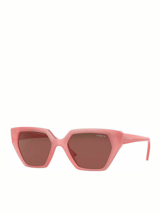 Vogue Women's Sunglasses with Pink Plastic Frame and Brown Lens VO5376S 2915/69