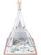 Kinderkraft Kids Indian Teepee Play Tent Gray