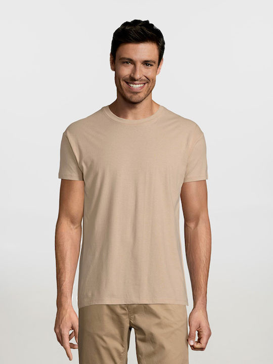 Sol's Regent Ανδρικό Διαφημιστικό T-shirt Κοντομάνικο Sand