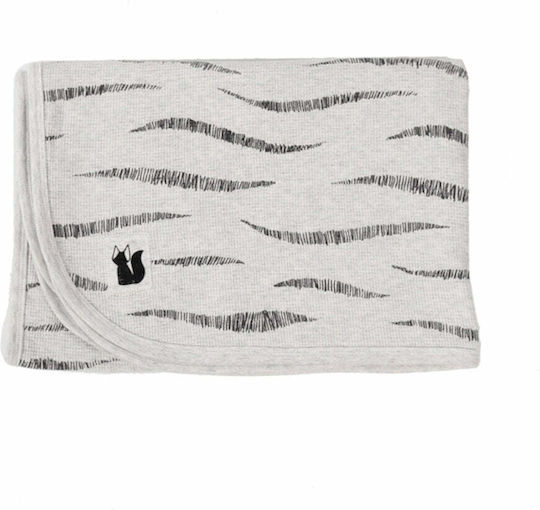 Minene Decke Wickeltücher für Kinderzimmer Cream Baumwolle Gray 75x100cm