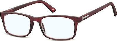 Montana Eyewear BLF73C Screen Protection Glasses Burgundy