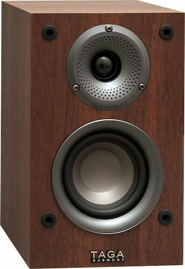 Taga Harmony TAV-S Ζεύγος Ηχείων Hi-Fi Βιβλιοθήκης 50W 2 Δρόμων Π16.5xΒ14.5xΥ26.5εκ. Καρυδιά