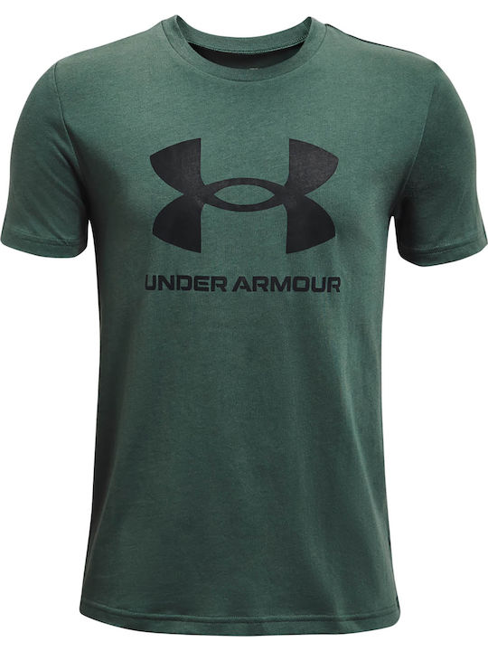 Under Armour Детска тениска Каки Sportstyle Log...
