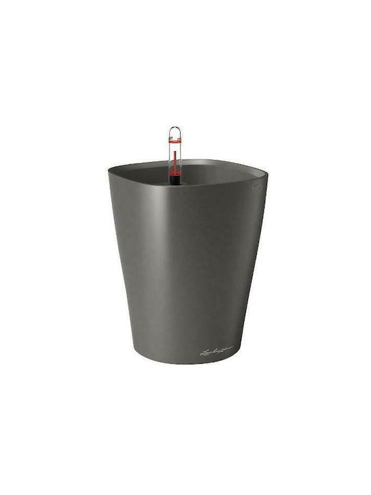 Lechuza Deltini Flower Pot Self-Watering 15x19cm in Gray Color 14903