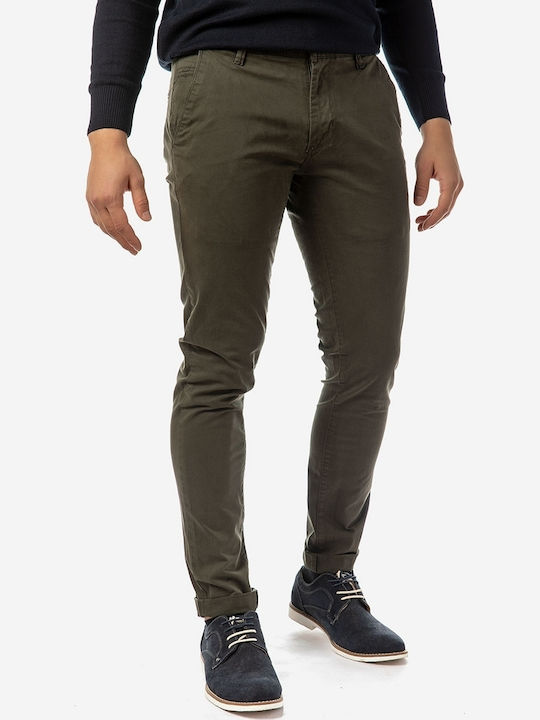 Camaro Pantaloni Chino cu Croială Slim Kaki