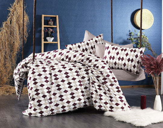 Dimcol Комплект 220x240см. Diamond 326 Бургундия