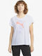 Puma Women's Athletic T-shirt Fast Drying White