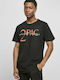 Mister Tee 2Pac Matw Tracklist MT1467 T-shirt Μαύρο Βαμβακερό