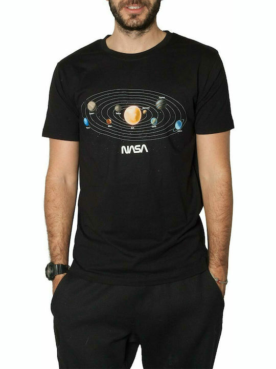 Mister Tee Nasa Space MT1395 T-shirt Bărbătesc cu Mânecă Scurtă Negru MT1395-00007