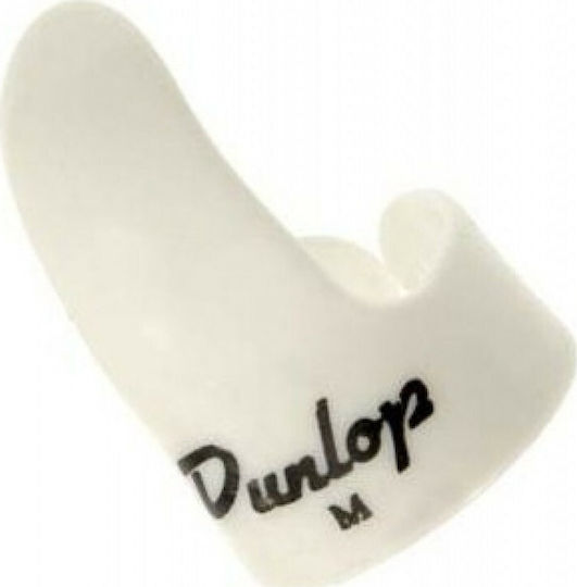 Dunlop Pick Guitar White Medium Finger Picks Packaging 1pcs