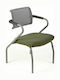 Chair Visitor A7 with Arms Πράσινο Γκρι 56x60x82cm 1pcs
