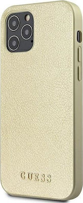 Guess Iridescent Plastic Back Cover Gold (iPhone 12 Pro Max)