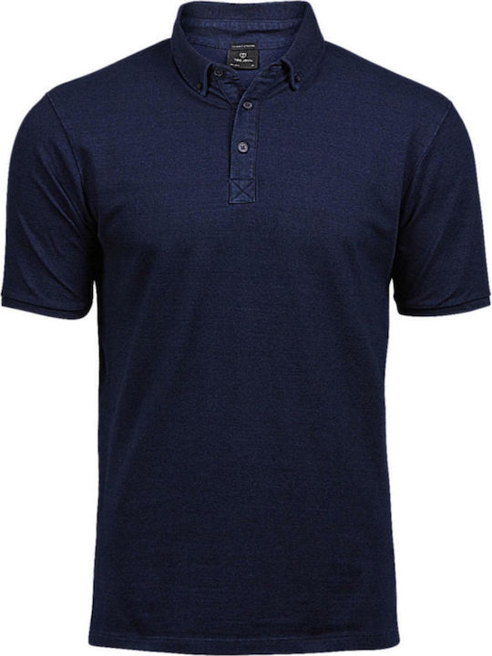 Tee Jays Stretch Ανδρικό Διαφημιστικό T-shirt Κοντομάνικο Denim