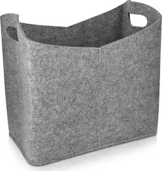 Navaris Υφασμάτινη Τσάντα Μεταφοράς Ξύλων 40x23x39.5cm Γκρι