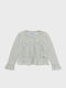 Kids Cardigan Cotton Silver Ecofriends