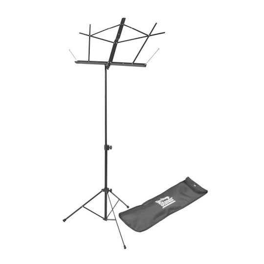 On Stage SM7122 Notenständer Musik Höhe 66-101cm Schwarz mit Tragetasche 11052