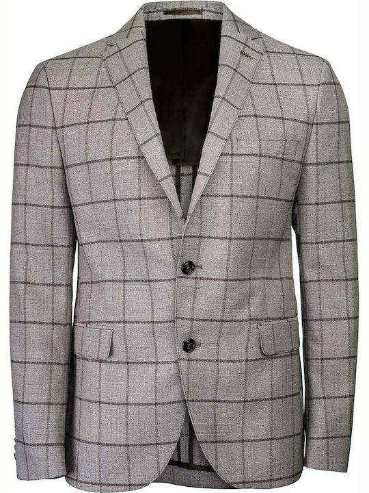 Jacket Italian style "BARBERIS CANONICO" - Grey Check