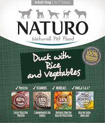 Naturo Grain Free Wet Dog Food Pouch with Vegetables, Duck and Rice 1 x 400gr