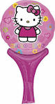 Balloon Foil Hello Kitty Round Pink Inflate 30cm